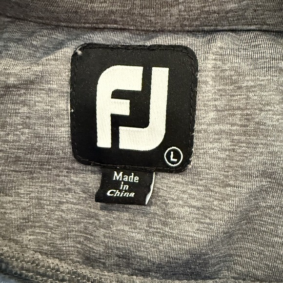 FootJoy Mens Large Polo Shirt Short Sleeve Grey - Picture 5 of 8